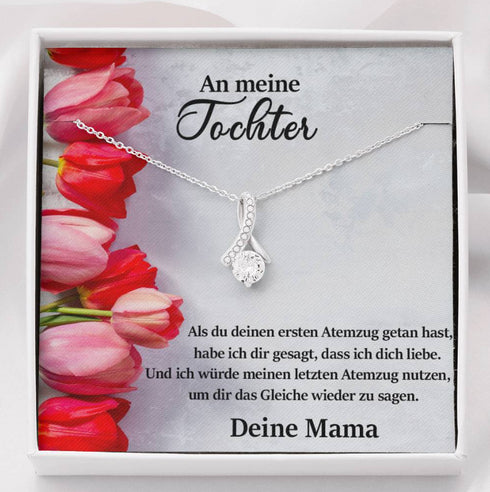 "An meine Tochter" Halskette - Tulpen