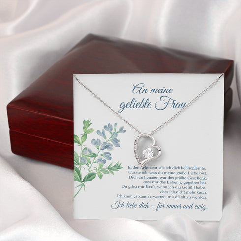 "An meine Frau" Halskette - Blume