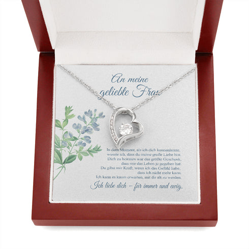 "An meine Frau" Halskette - Blume