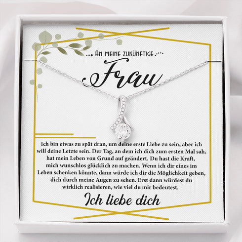"An meine zukünftige Frau" Halskette - Du bist etwas Besonderes