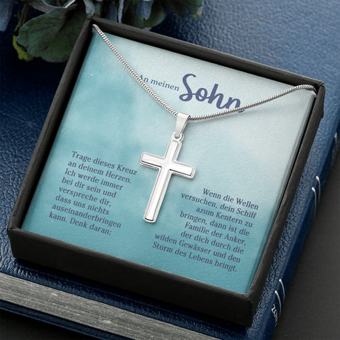 "An meine Sohn" Halskette - Kreuz