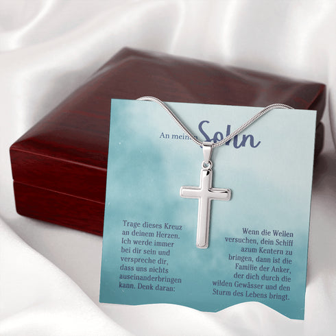 "An meine Sohn" Halskette - Kreuz