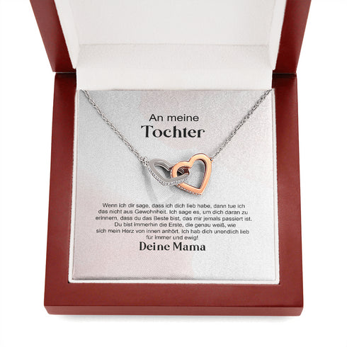"An meine Tochter" Halskette - Ich liebe dich