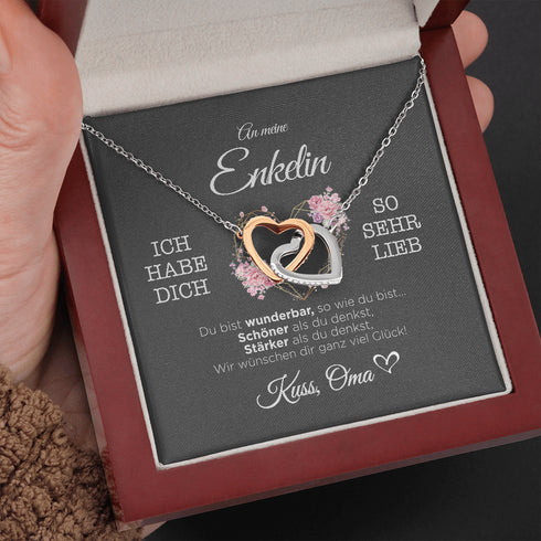 "An meine Enkelin" Halskette - Herzkranz