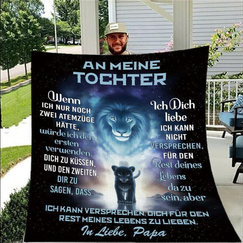 Divesart - Decke vom Vater an die Tochter - "Mein Mut ist bei dir"