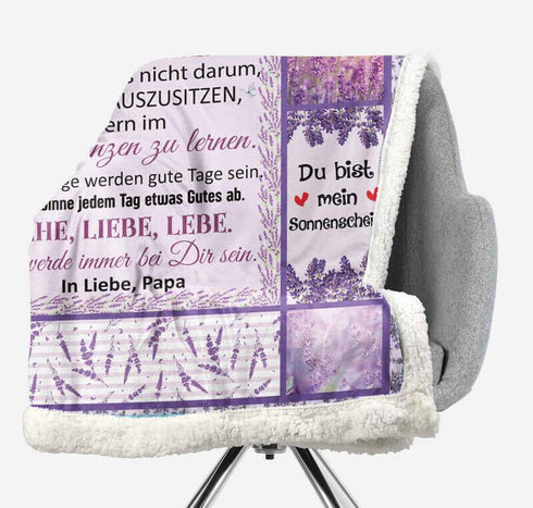 Divesart - Decke vom Vater an die Tochter - "Mir geht es gut mit dir"