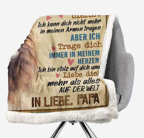 Divesart - Decke vom Vater an den Sohn - "Freue dich jeden Tag"