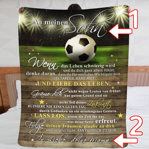 Divesart - Decke von Mutter zu Sohn - "Ich bin immer stolz auf dich"