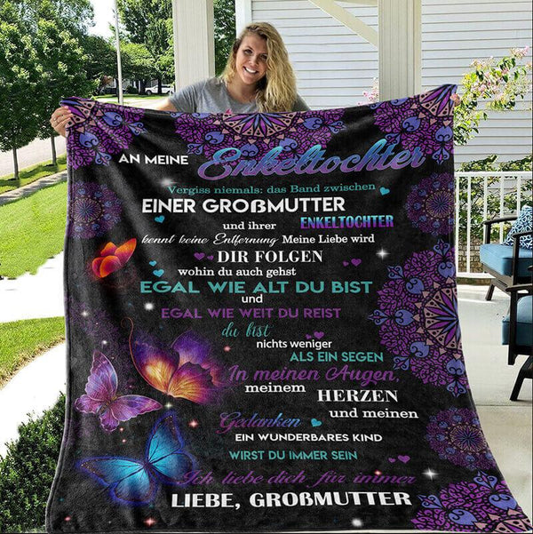 Divesart - Decke von Großmutter zu Enkelin - "Ein Geschenk für einen Engel"