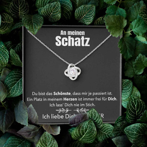 Weißgold Halskette - An meinen Schatz