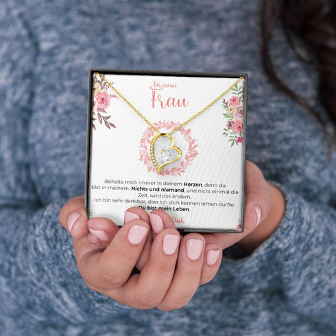 Weißgold Halskette Spezial - An meine Frau