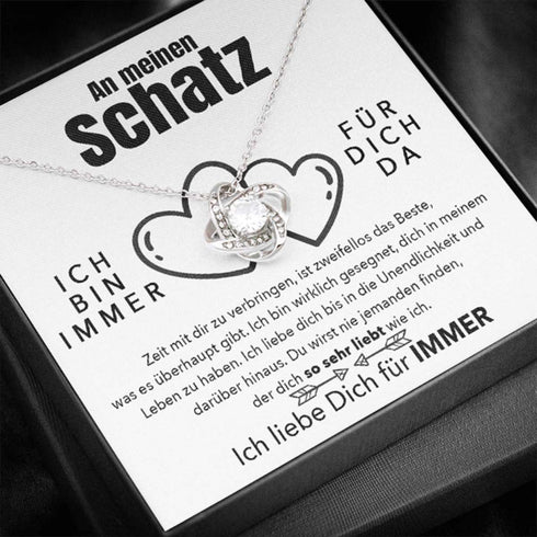 Weißgold Halskette - An meinen Schatz - Das Beste