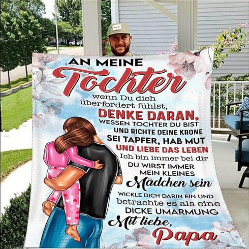 Divesart - Decke vom Vater an die Tochter - "Herzliche Papa Umarmung"