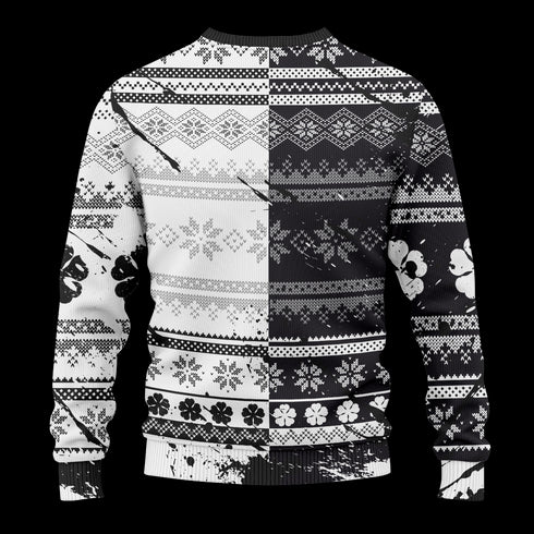 Five-Leaf Clover Unisex Wool Sweater