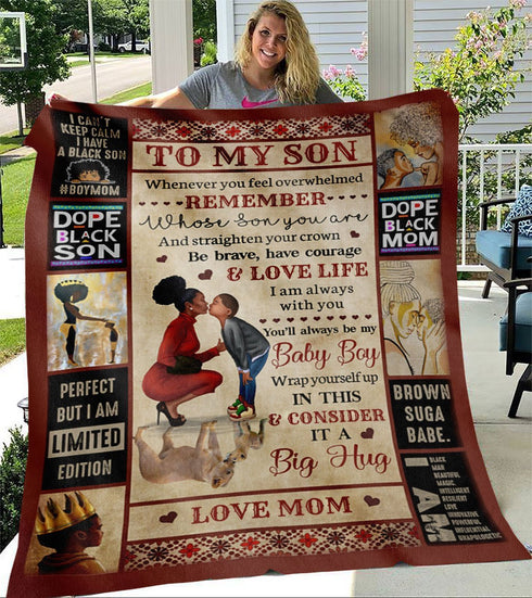 To My Mom From Black Mom Big Hug - Gift For Mom For Mother's Day, Best Idea For Home Decor For Family - Matte Canvas Premium Wall Art Canvas