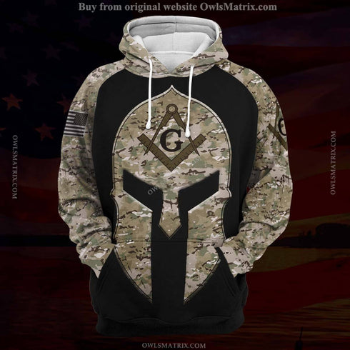 Viking sign amazing black and camo - Hoodie - HOOD05FNN110921