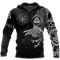 Viking Raven Warrior - Hoodie - HOOD01NGA111121