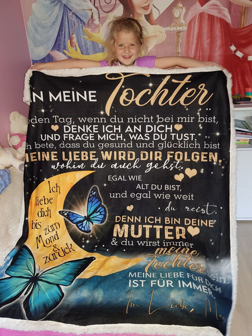 "An meine Tochter" Decke - Mond