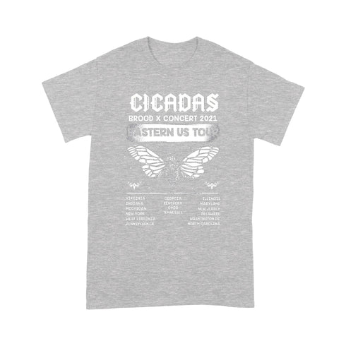 Divesart - Cicadas Brood x Concert 2021 Eastern US Tour Test Standard T-shirt