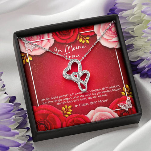 Gold Herz Kette - An Meine Frau