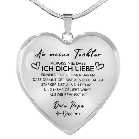 Divesart - Herz Halskette - An meine Tochter von Papa