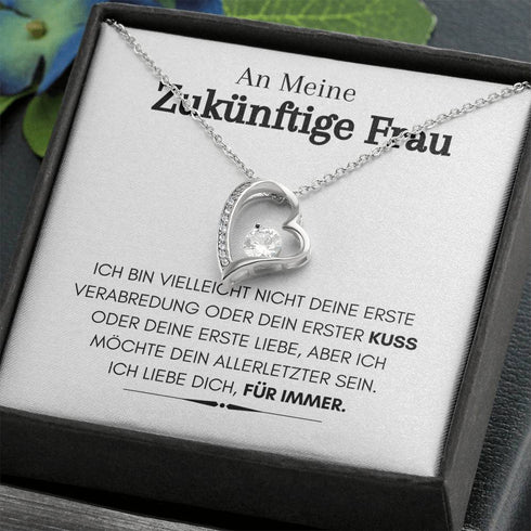 Weißgold-Halskette - An meine zukünftige Frau