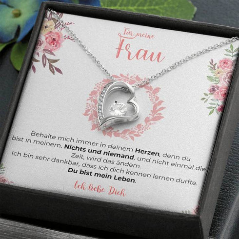 Weißgold Halskette Spezial - An meine Frau