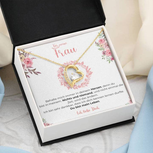 Weißgold Halskette Spezial - An meine Frau