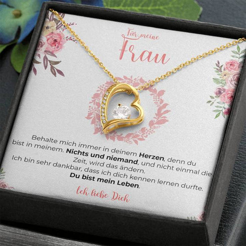 Weißgold Halskette Spezial - An meine Frau