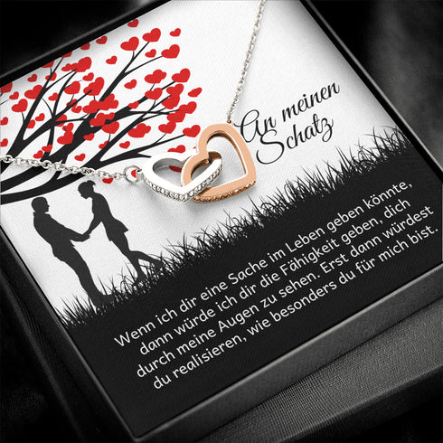 Halskette für einen geliebten Menschen - "Du machst mich glücklich"