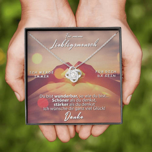 Divesart - Weißgold Halskette - Für meinen Lieblingsmensch