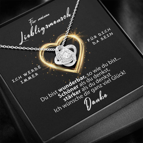 Divesart - Weißgold Halskette - Für meinen Lieblingsmensch