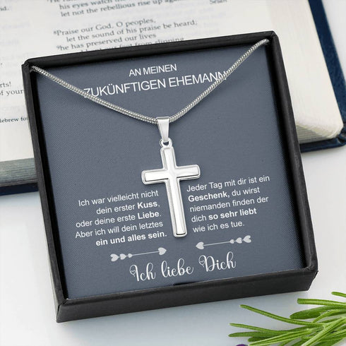 Divesart - Edelstahl-Halskette - An meinen zukünftigen Mann