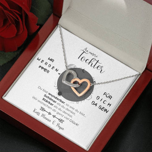 Halskette - An unsere Tochter von Mama & Papa