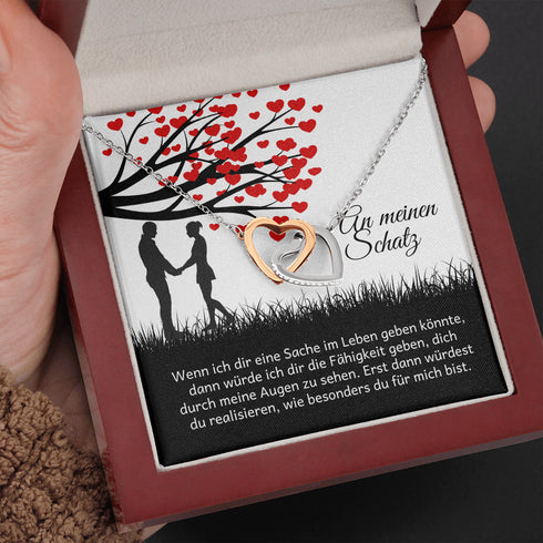 Halskette für einen geliebten Menschen - "Du machst mich glücklich"