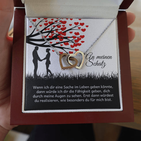 Halskette für einen geliebten Menschen - "Du machst mich glücklich"