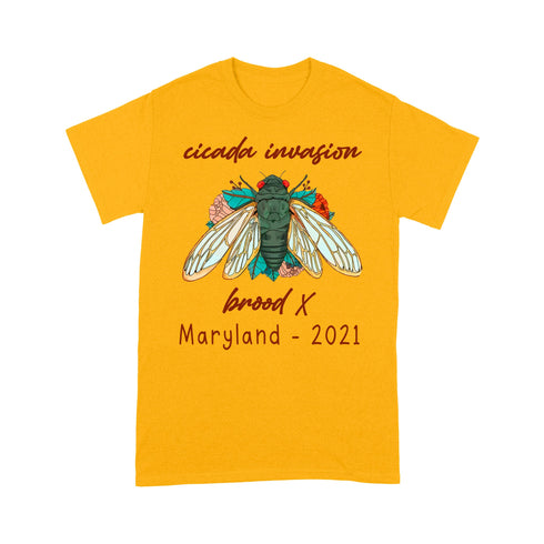 Divesart - Cicada invasion brood X Maryland 2021 - Standard T-shirt