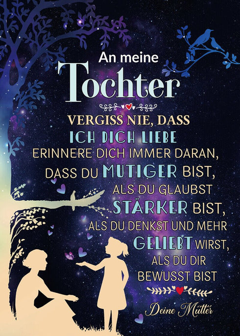 Divesart - Decke von Mutter zu Tochter - "Du bist der beste"