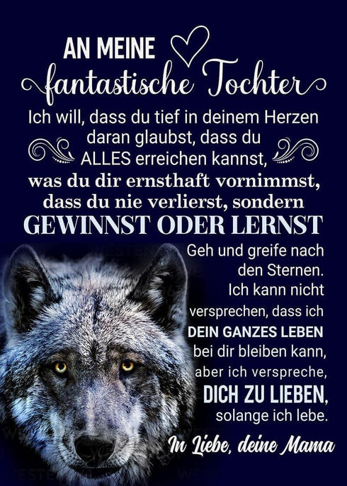 Divesart - Decke von Mutter zu Tochter - "Meine Hingabe an dich"