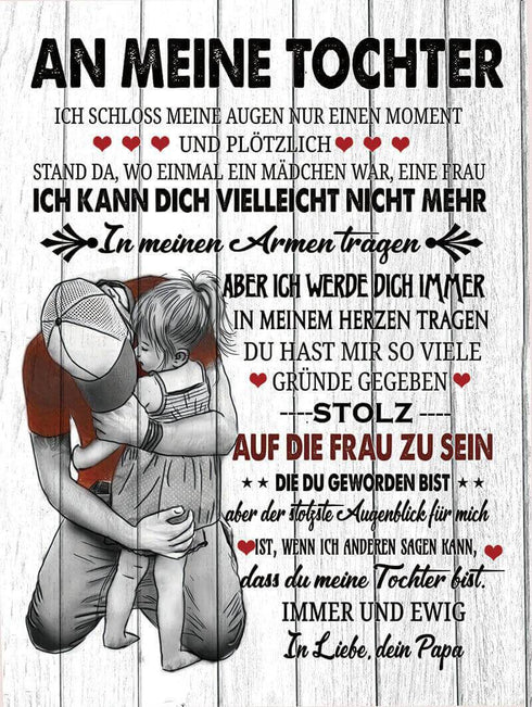 Divesart - Decke vom Vater an die Tochter - "Mein kleines Mädchen"