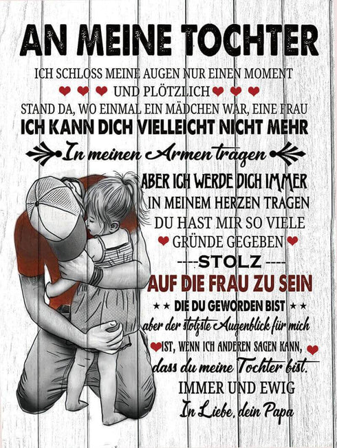 Divesart - Decke vom Vater an die Tochter - "Mein kleines Mädchen"