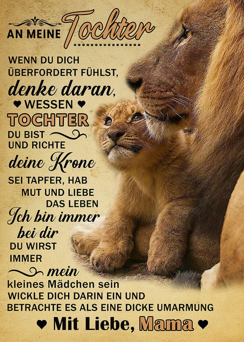 Divesart - Decke von Mutter zu Tochter - "Ein kleines flauschiges Wunder"