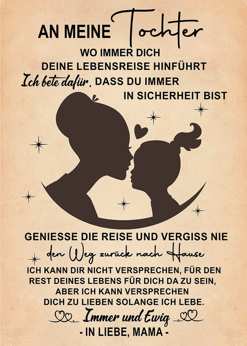 Divesart - Decke von Mutter zu Tochter - "Geheimnisse des kleinen Mädchens"