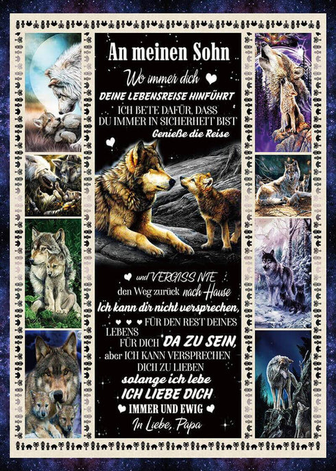 Divesart - Decke vom Vater an den Sohn - "Die Wärme der Liebe"