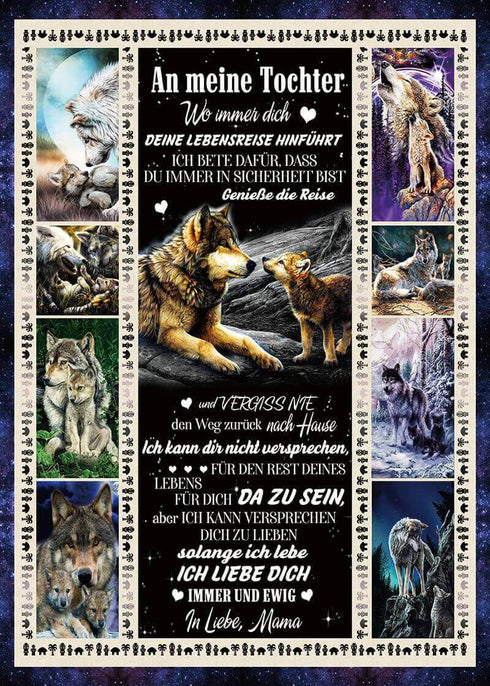 Divesart - Decke von Mutter zu Tochter - "Die Wärme der Liebe"