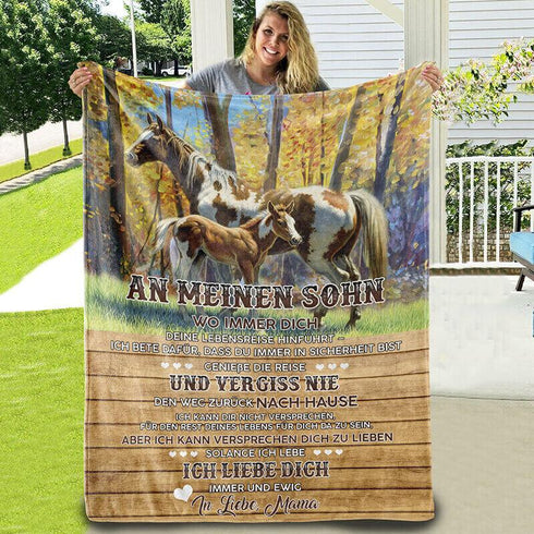 Divesart - Decke von Mutter zu Sohn - "Du bist der Erfolg meines Lebens"