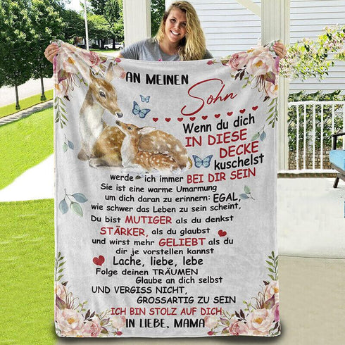 Divesart - Decke von Mutter zu Sohn - "Ich gedeihe mit dir"