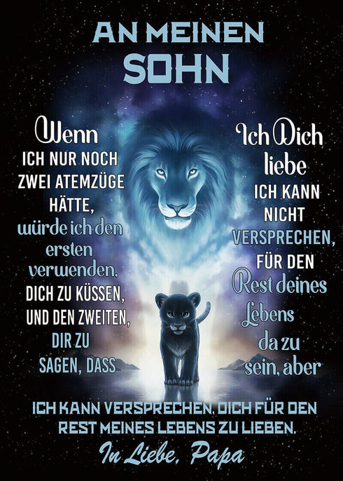 Divesart - Decke vom Vater an den Sohn - "Mein Mut ist bei dir"