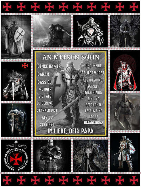 Divesart - Decke vom Vater an den Sohn - "Du bist mein Ritter"