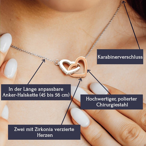 Halskette für einen geliebten Menschen - "Du machst mich glücklich"